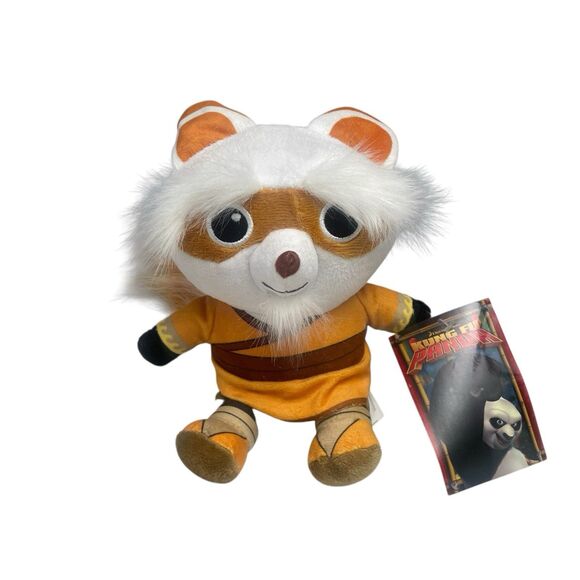 Kung Fu Panda PO Bear & Master Shifu Plush Stuffed Animal Dreamworks 7" Toy 2 Pc - Picture 5 of 7